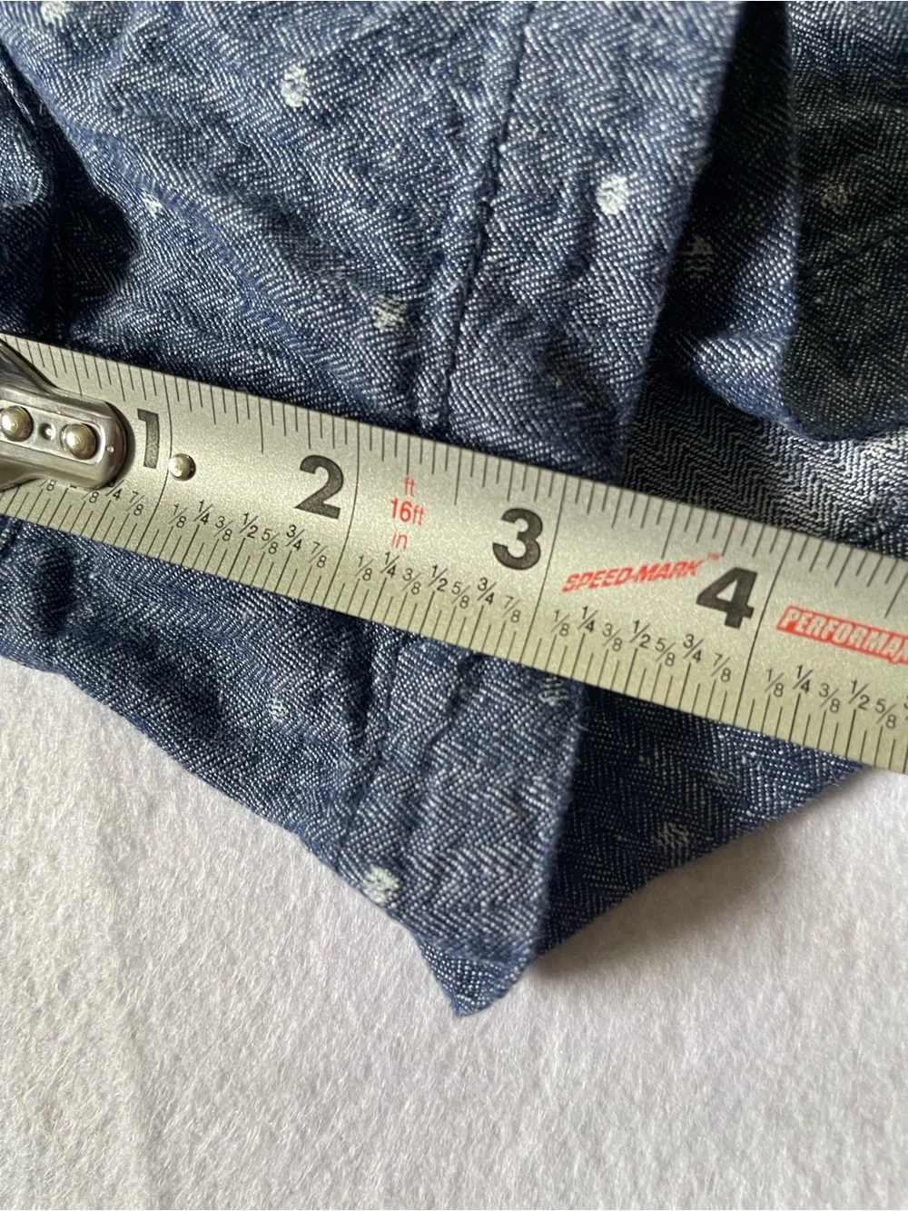 Old Navy Blue Polka Dot Linen-Blend Women's Shorts